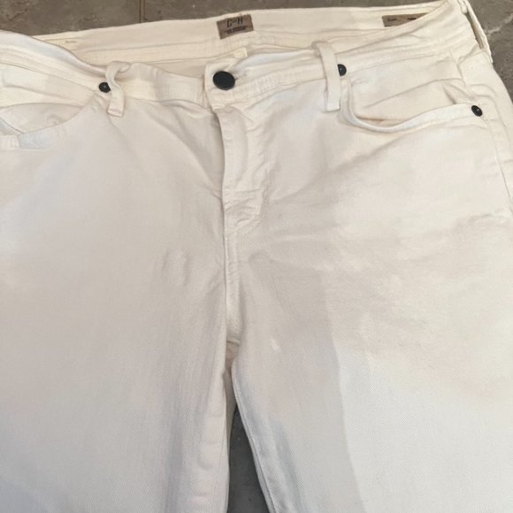 Citizens of Humanity white denim cropped jeans, size 30 - Picture 5 of 10